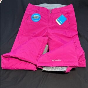 Columbia womans Fuchsia waterproof snow/ski pants
